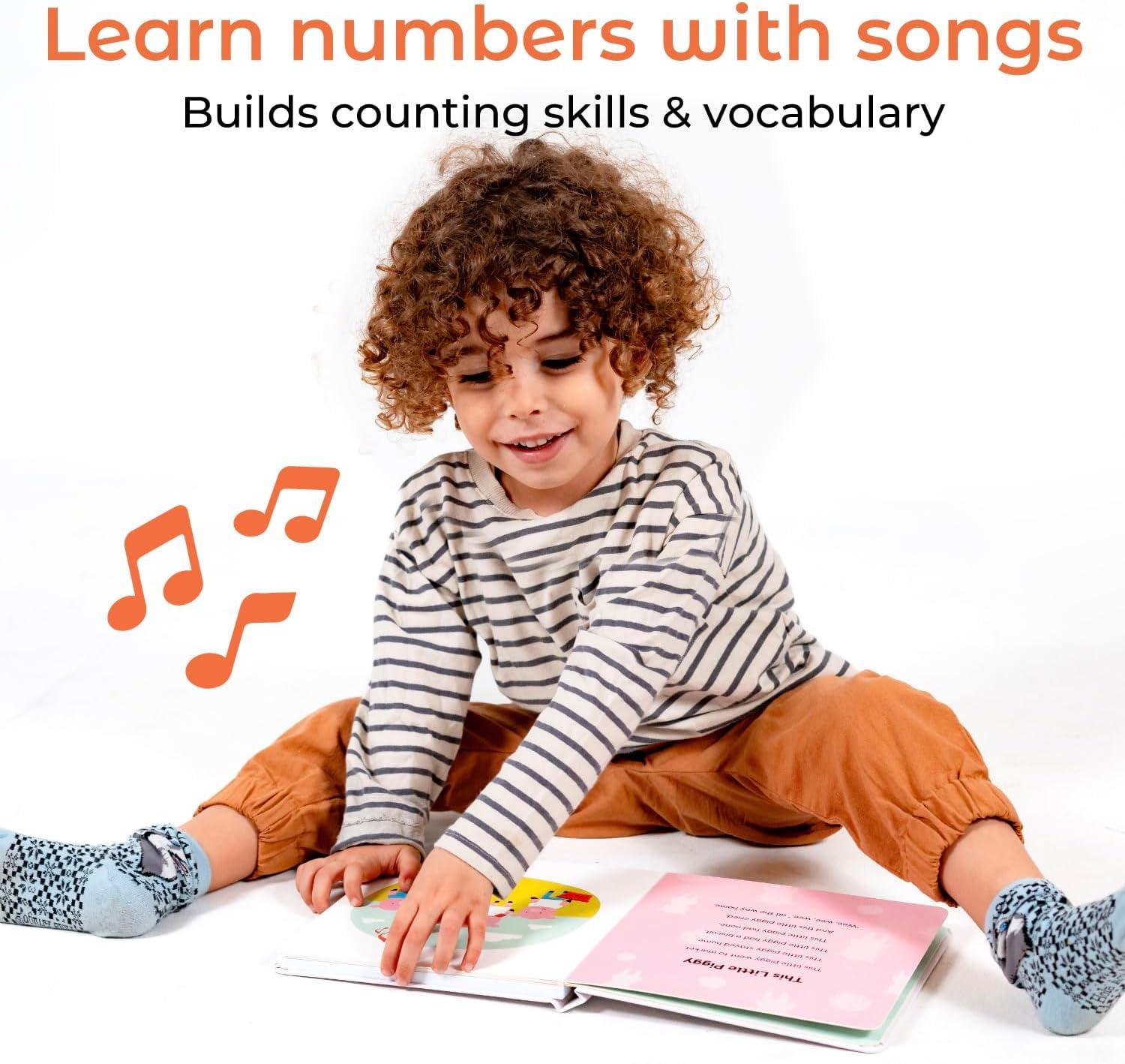 image:imageCalis Books ABC amp Count Bundle Educational Learning Toys for Toddlers Number Alphabet Music Book for 1 Year Old