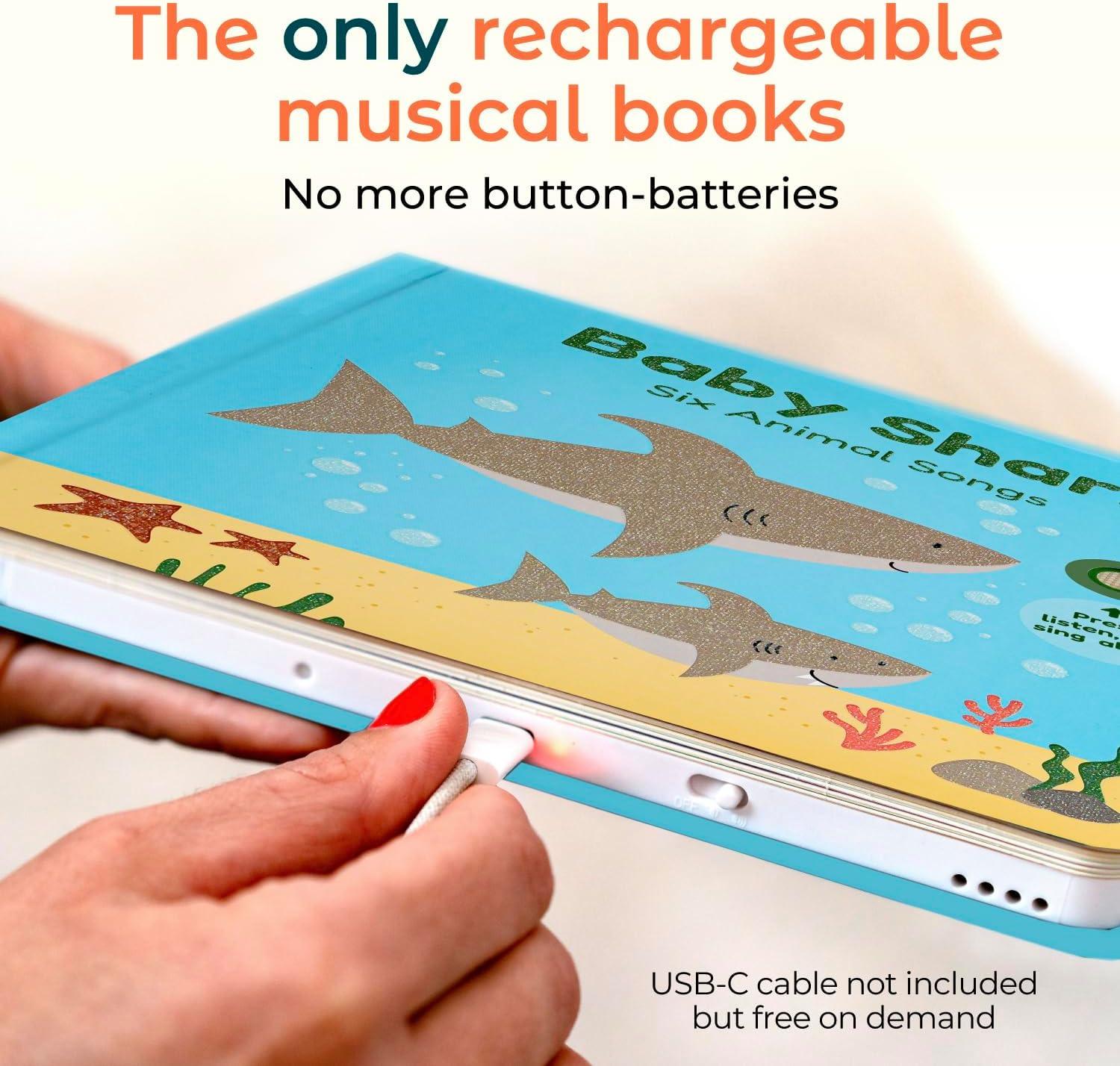 image:imageCalis Books Baby Shark Music Book for Toddlers 13 Years Old Animal Songs Musical Books Interactive Baby Sound Book Singing Toy for Children Girls Learning Song Toys for Toddler Boys