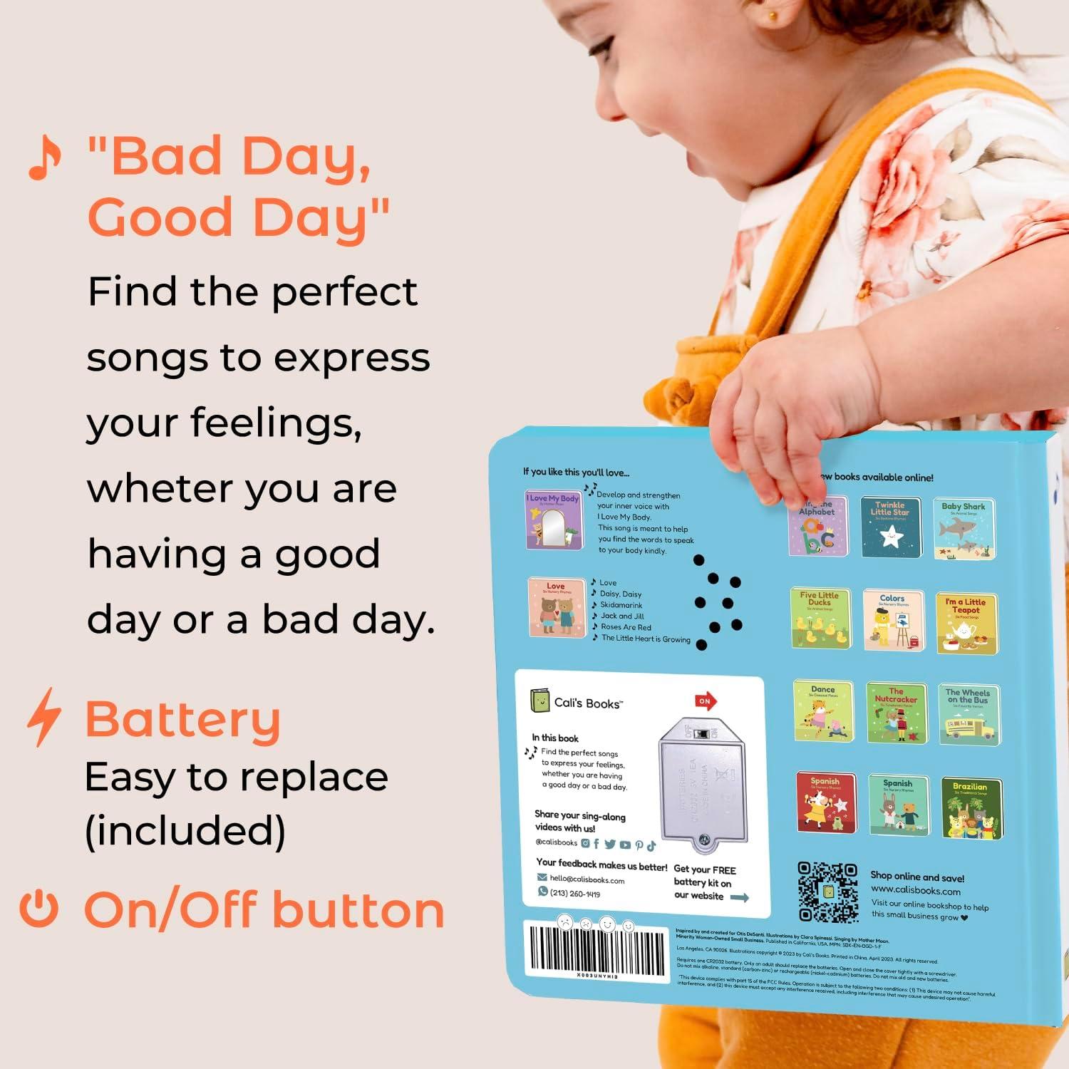 image:imageCalis Books Bad Day Good Day Emotions Books by Mother Moon Feelings Book for Toddlers 13 Musical Books for Kids Interactive Toddler Sound Book Montessori Learning Music Toys