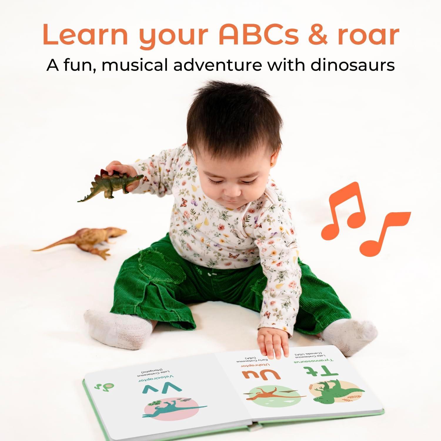 image:imageCalis Books Count amp Dinosaur Alphabet Bundle Educational Learning Toys for Toddlers Number Alphabet Music Book for 1 Year Old Toddler