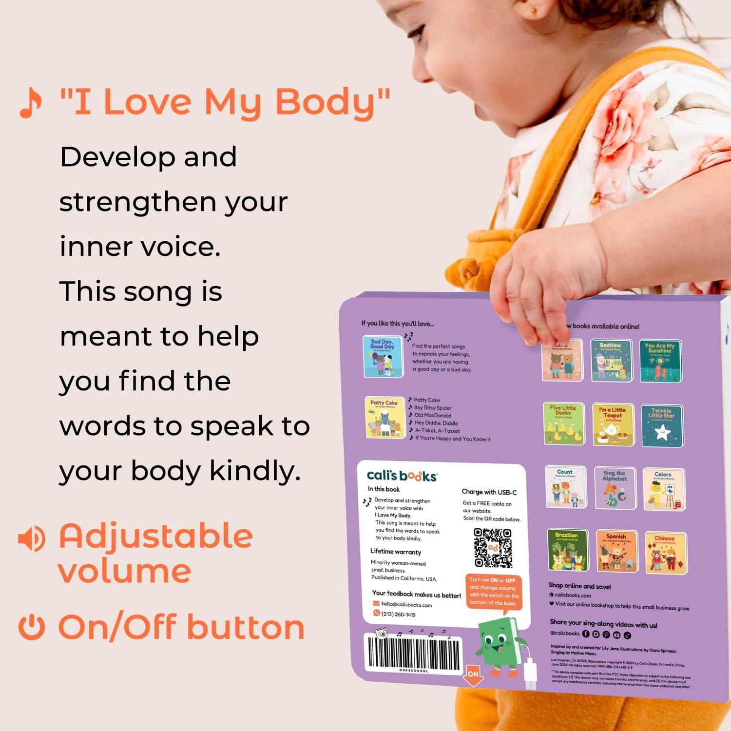 image:imageCalis Books I Love My Body by Mother Moon Feelings amp Emotions Book for Toddlers 13 Musical Books for Kids Interactive Toddler Sound Book Talking Learning Music Toys
