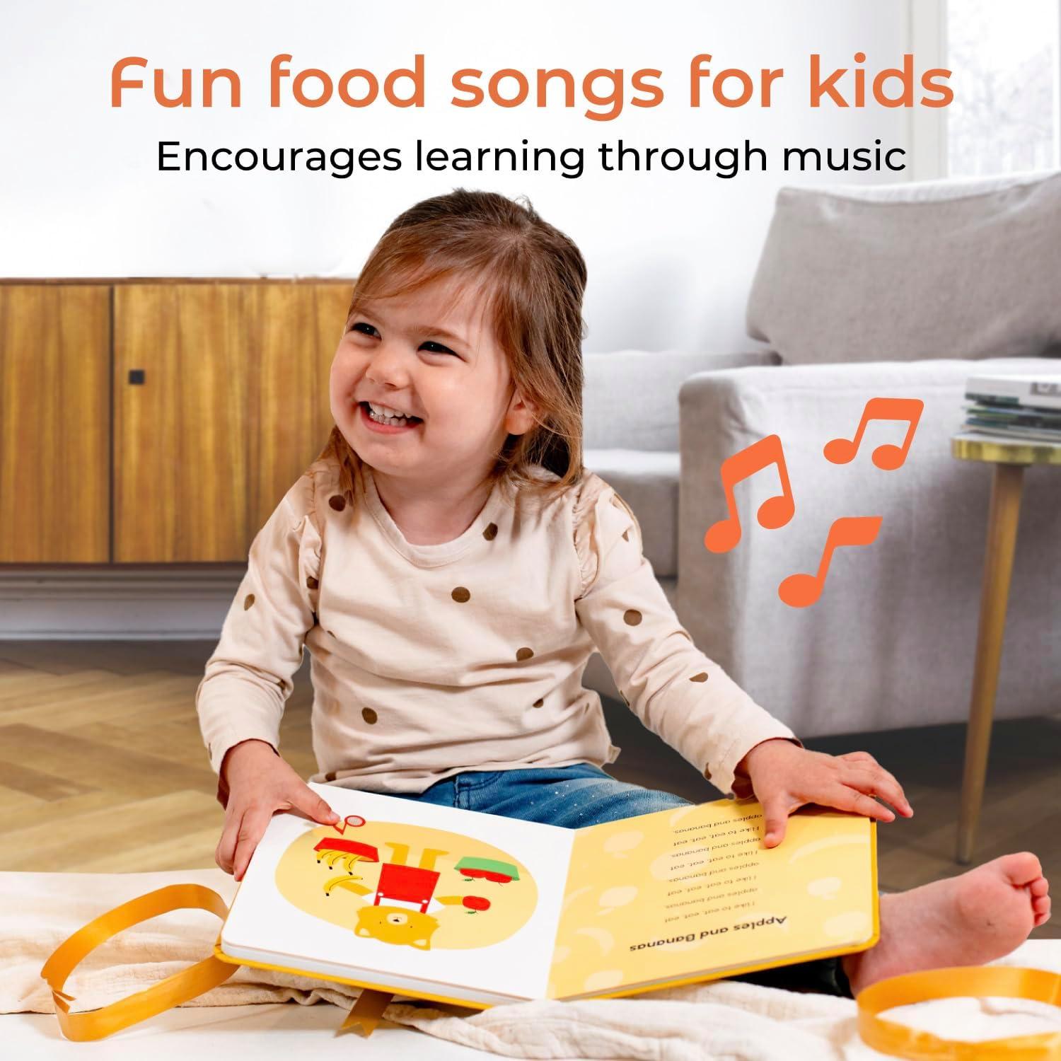 image:imageCalis Books Im a Little Teapot Music Book for Toddlers 13 Years Old Food Musical Books Interactive Baby Sound Book Singing Toy for Children Girls Learning Song Toys for Toddler Boys