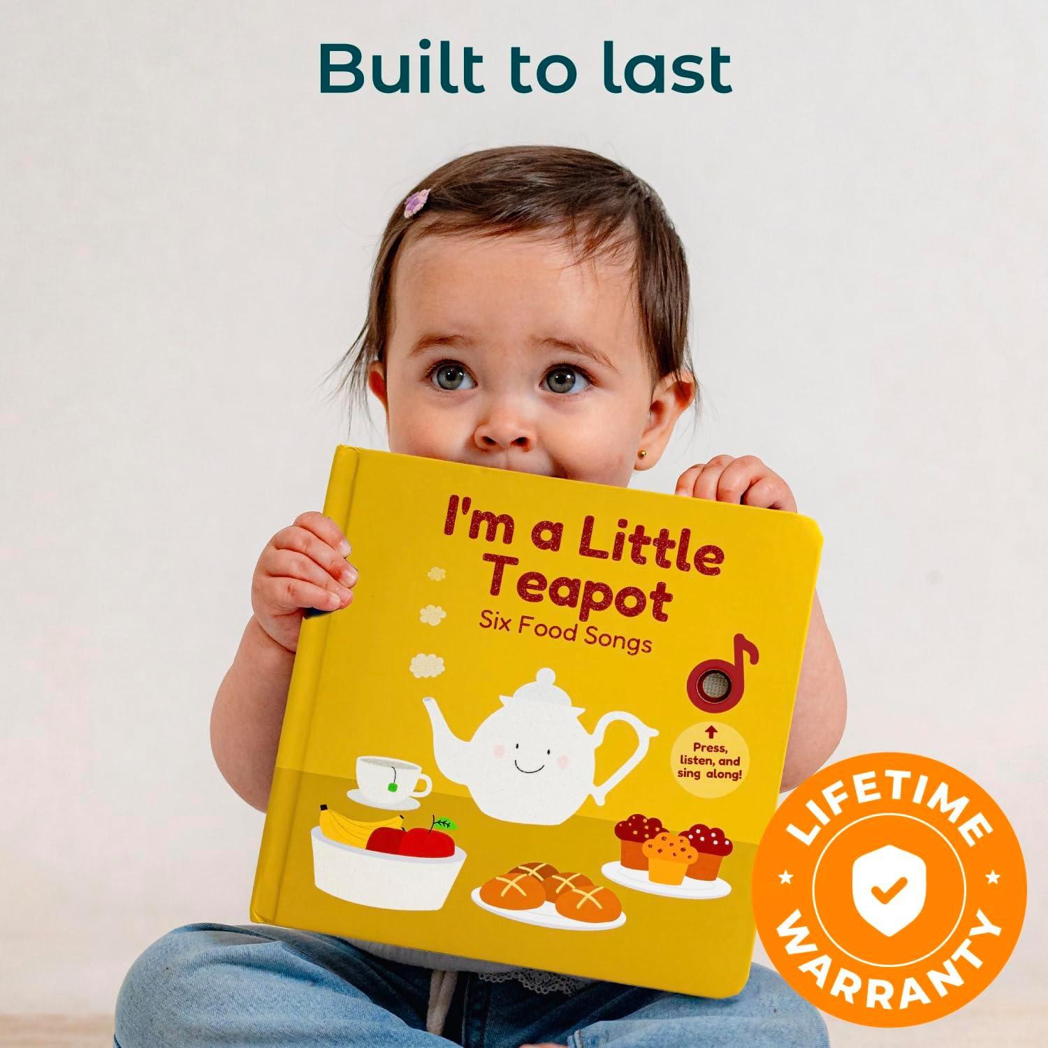 image:imageCalis Books Im a Little Teapot Music Book for Toddlers 13 Years Old Food Musical Books Interactive Baby Sound Book Singing Toy for Children Girls Learning Song Toys for Toddler Boys