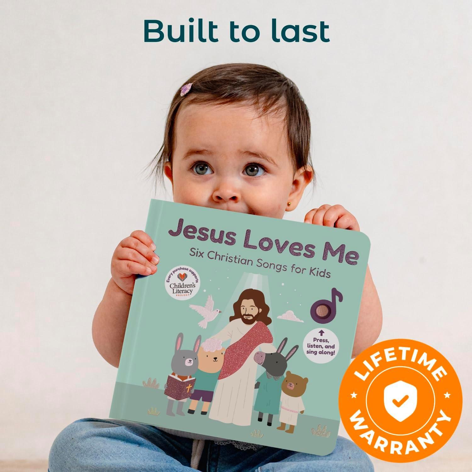image:imageCalis Books Jesus Loves Me Music Book Toddlers 13 Years Old Christian Musical Book Headphone Jack Interactive Baby Sound Book Singing Toy Children Girls Learning Song Toy Toddler Boys