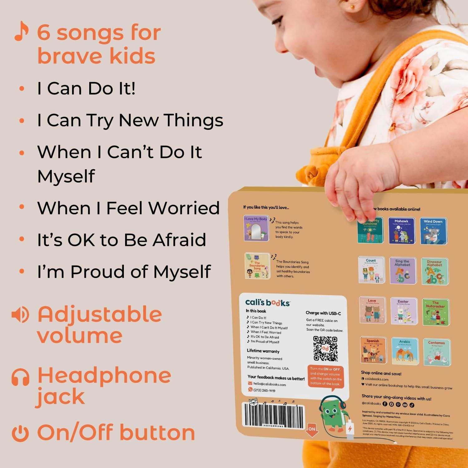 image:imageCalis Books Music Book for Toddlers 13 Years Old I Can Do It by Mama Nous Musical Book with Headphone Jack Interactive Baby Sound Book Singing Toy Children Girls Learning Song Toy Toddler Boys