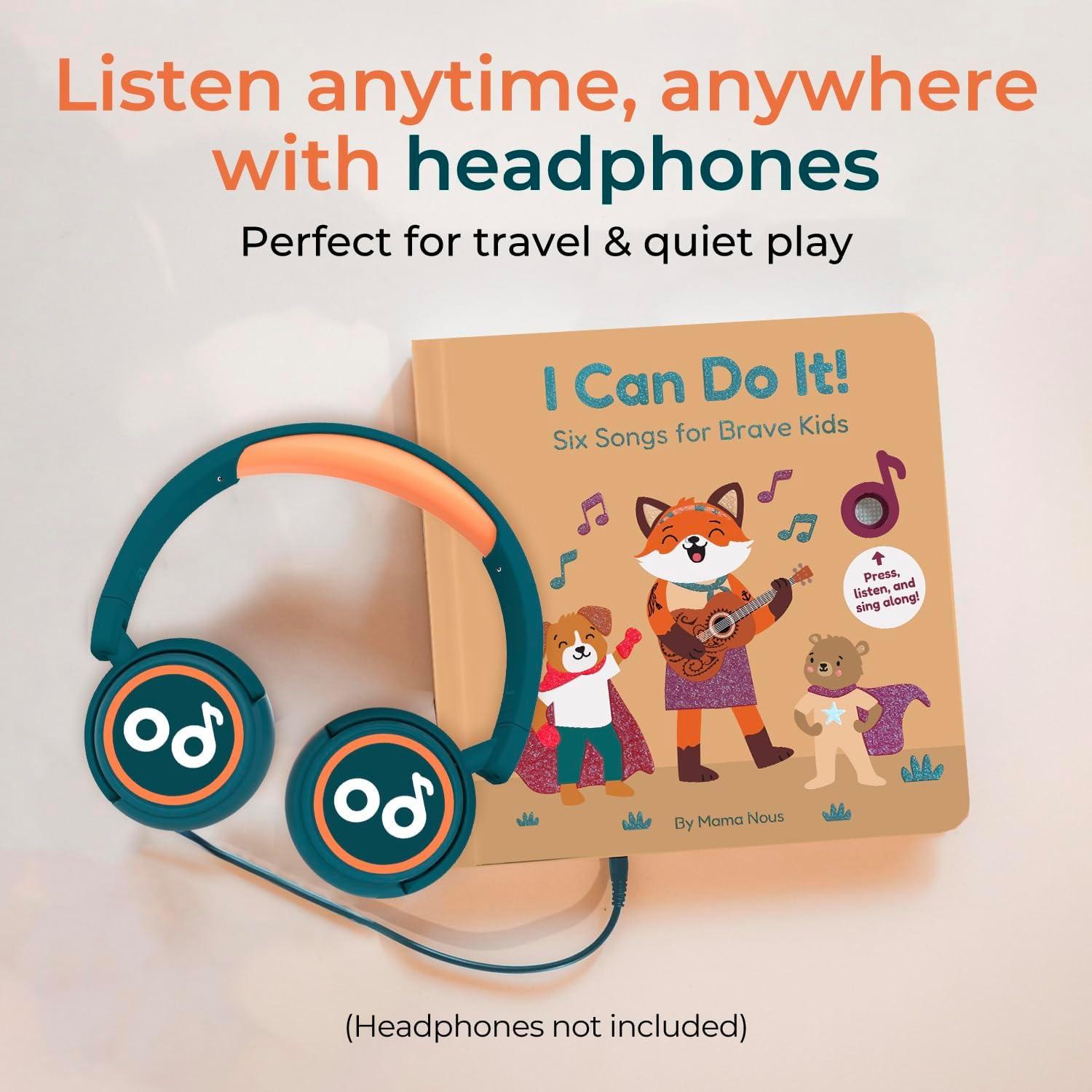 image:imageCalis Books Music Book for Toddlers 13 Years Old I Can Do It by Mama Nous Musical Book with Headphone Jack Interactive Baby Sound Book Singing Toy Children Girls Learning Song Toy Toddler Boys