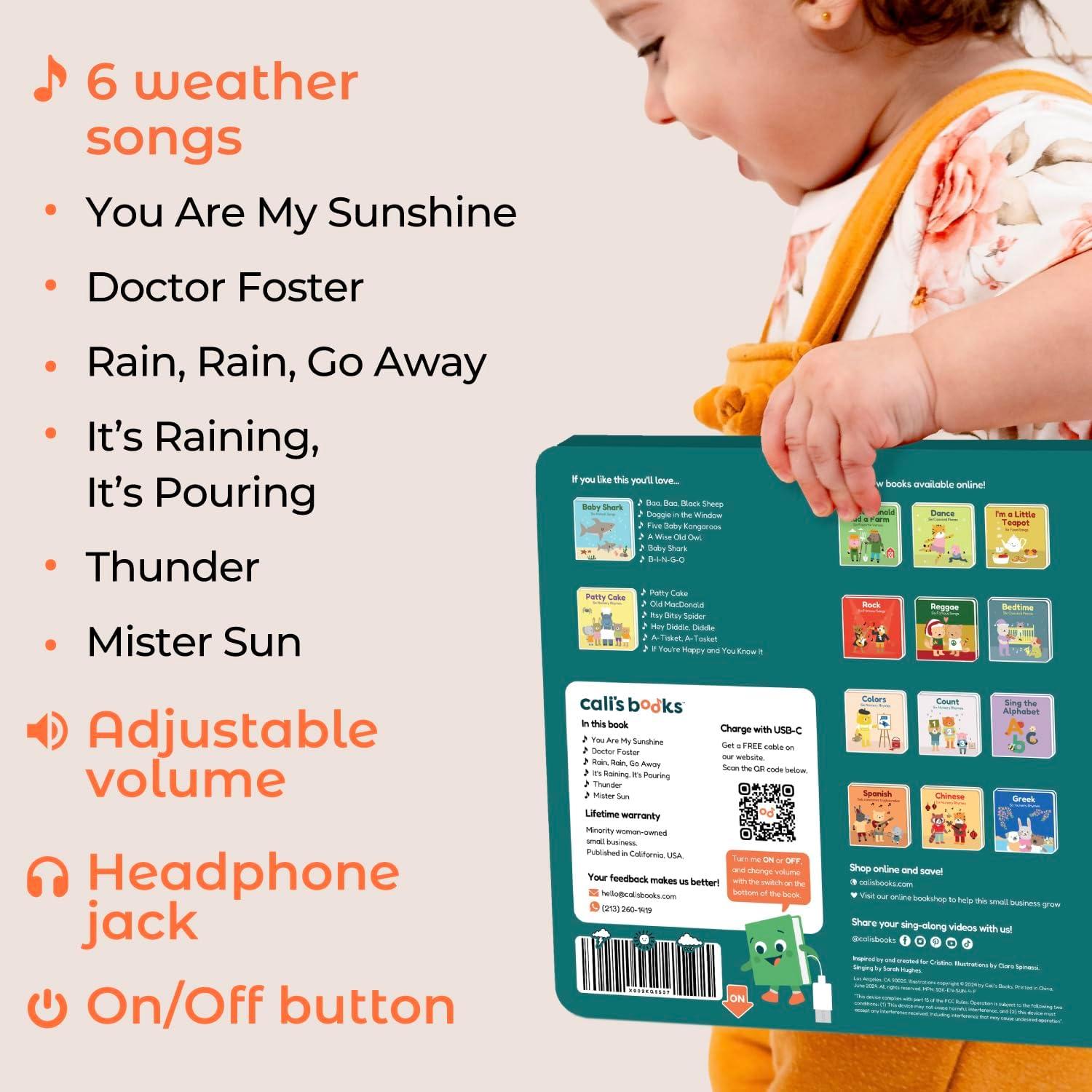 image:imageCalis Books You Are My Sunshine Music Book Toddlers 13 Years Old Nursery Rhymes Musical Book Headphone Jack Interactive Baby Sound Book Singing Toy Children Girls Learning Song Toy Toddler Boys