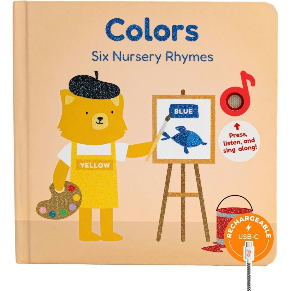 image:imageCalis Books Alphabet Book for Toddlers 13 Learn ABC Musical Books for Kids Interactive Talking Baby Toddler Sound Book Educational Song Learning Toys Singing and Speech Music Toy for BabiesColors