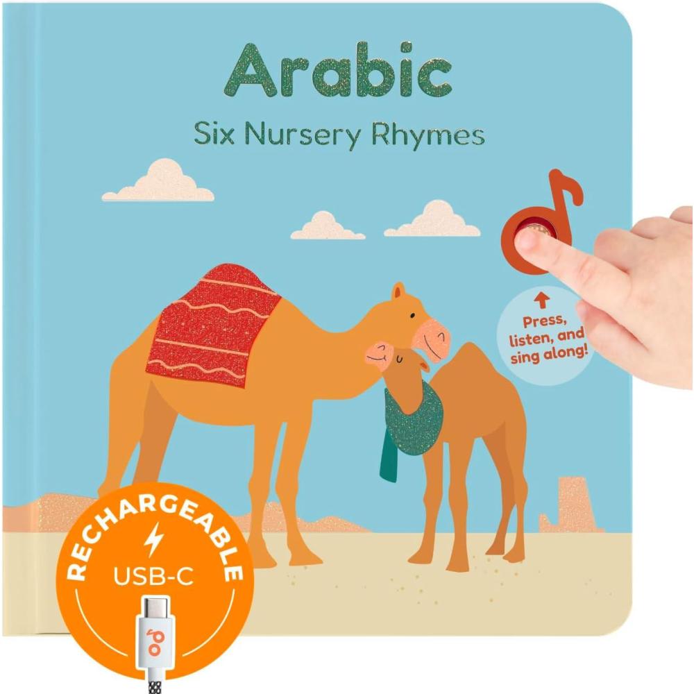 image:imageCalis Books Chinese Nursery Rhymes Book  Sound Books for Toddlers 13 Chinese Baby Book  Music Toys for Bilingual Children with Lyrics amp TranslationArabic Nursery Rhymes