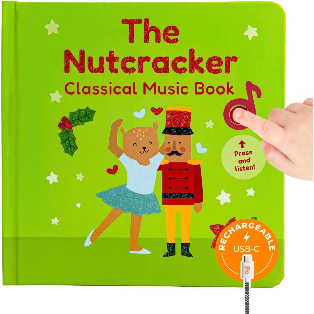 image:imageCalis Books Easter Nursery Rhymes Musical Book Easter Basket Stuffers for Toddlers Baby Easter Basket Stuffers Rechargeable Musical Books for Toddlers 13The Nutcracker