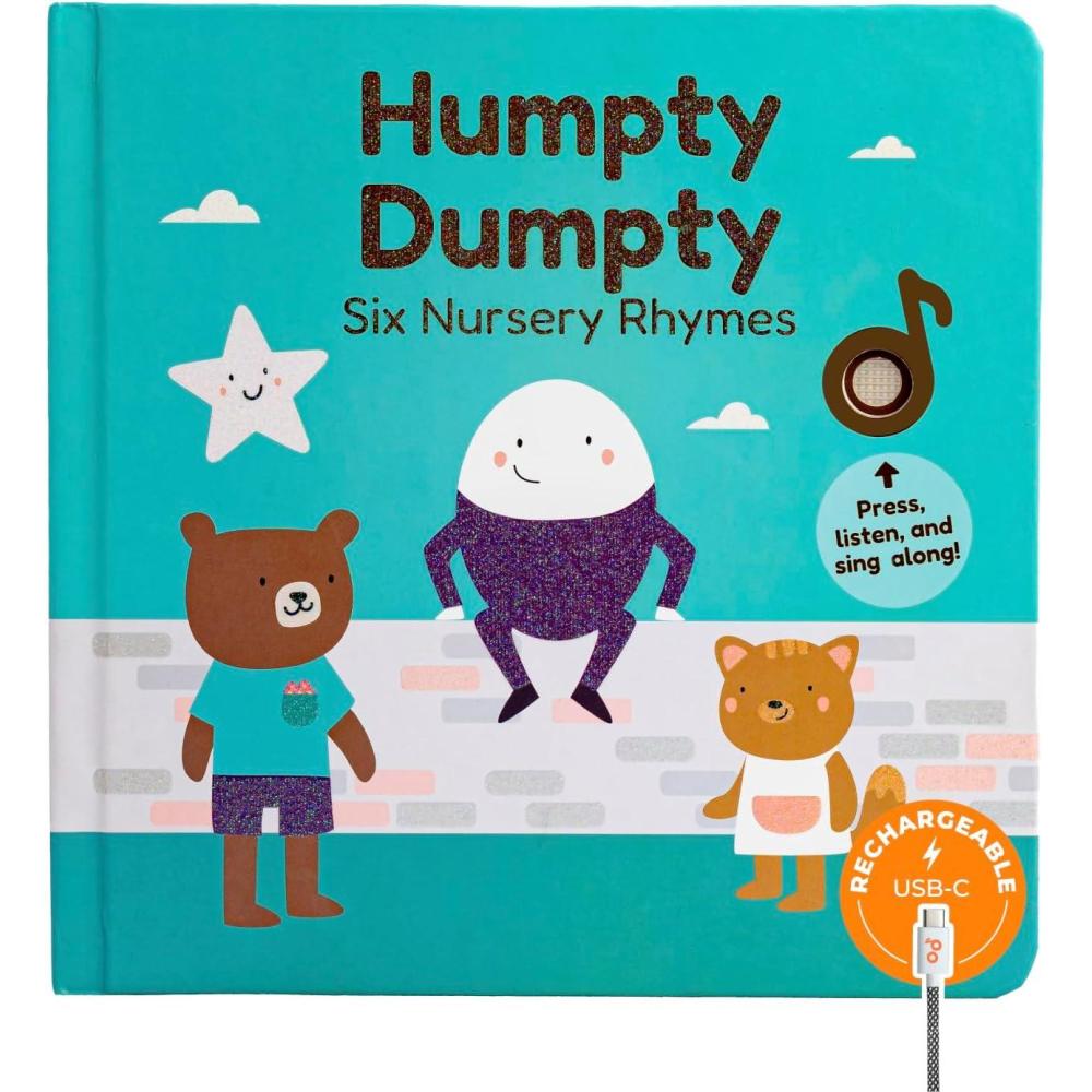image:imageCalis Books Humpty Dumpty Book for Children with 6 Favorite Nursery Rhymes Finger Family Row Row Row Your Boat and More Musical Book for Toddlers 13