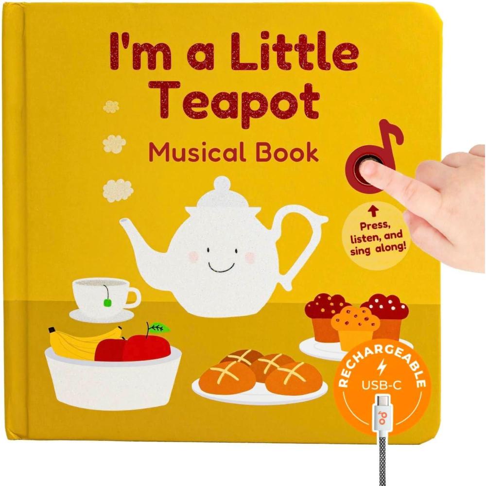 image:imageCalis Books Im a Little Teapot Music Book for Toddlers 13 Years Old Food Musical Books Interactive Baby Sound Book Singing Toy for Children Girls Learning Song Toys for Toddler Boys