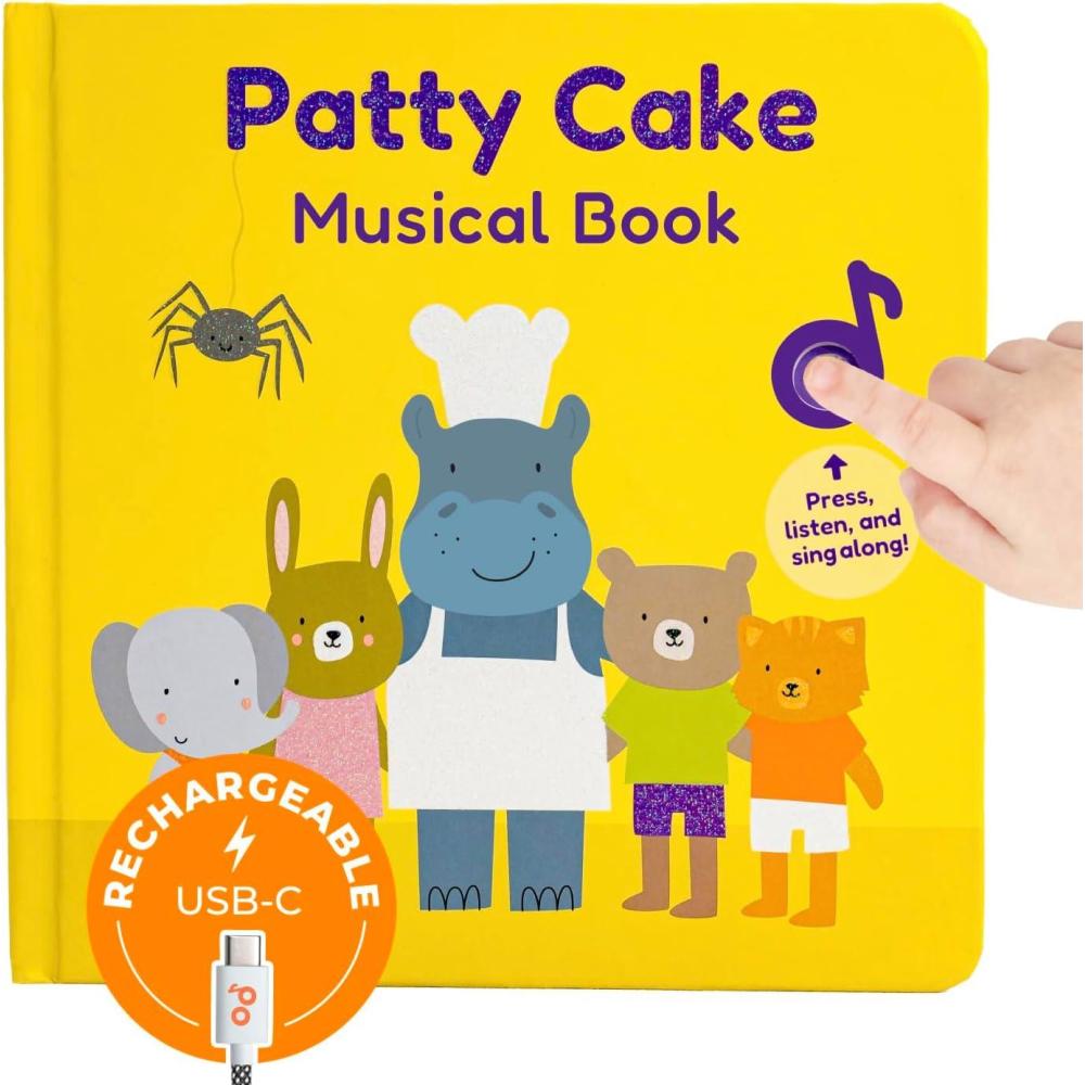 image:imageCalis Books Patty Cake Nursery Rhymes Interactive Books for 1 Year Old Sound Book for Toddlers 13 Perfect 1 Year Old Girl Musical Book for Toddlers 6 Favorite Songs