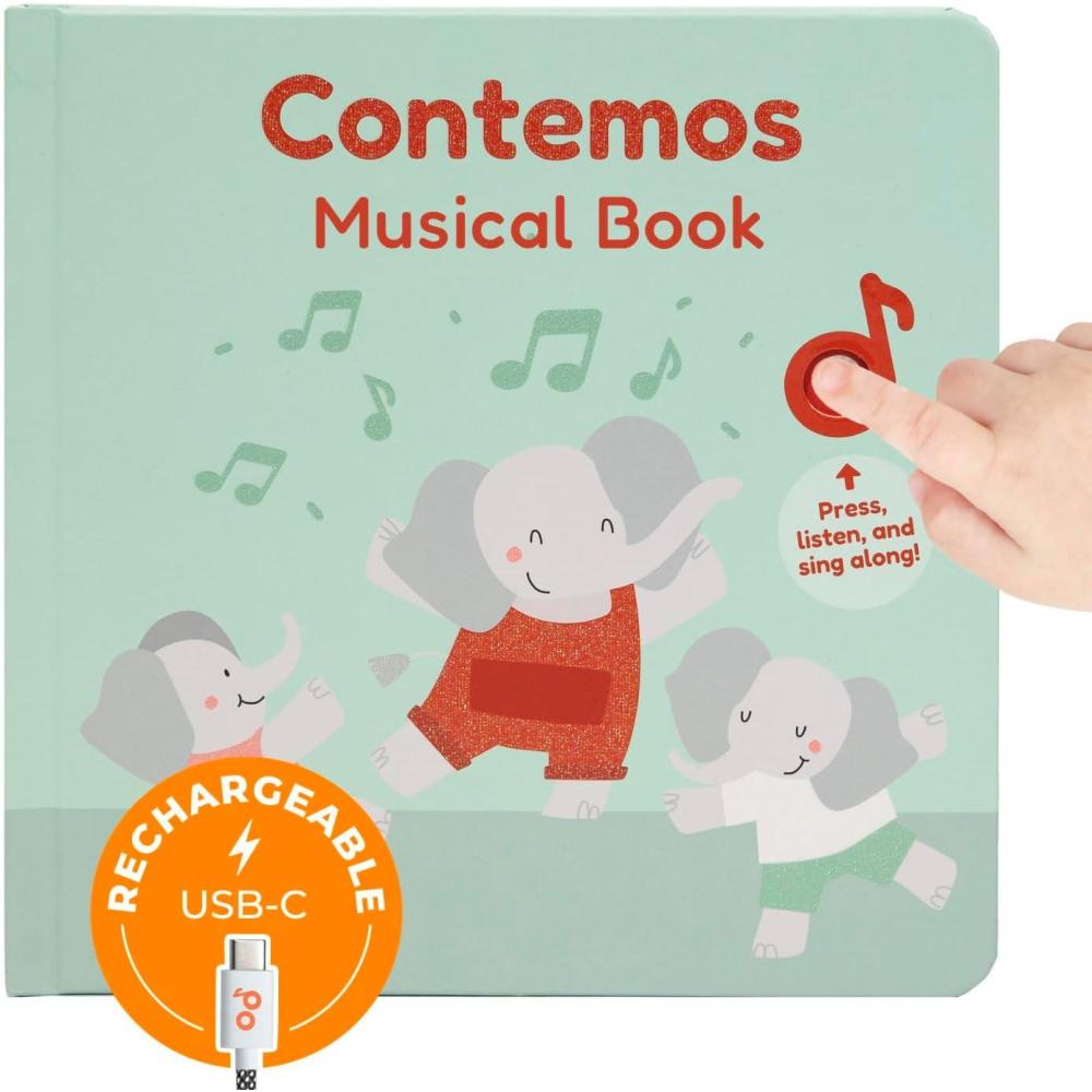 image:imageCalis Books Spanish Book for Toddlers 13  Musical Books for Kids Interactive Baby Sound Book Educational Song Learning Toys Bilingual Music Toy for Babies Libros para ninos en EspanolContemos