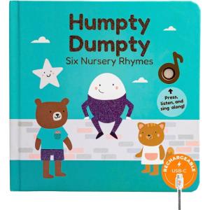 Cali’s Books Humpty Dumpty Book for Children with 6 Favorite Nursery Rhymes: Finger Family, Row Row Row Your Boat, and More! Musical Book for Toddlers 1-3