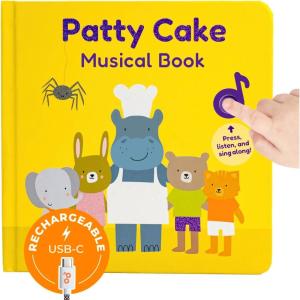 Cali’s Books Patty Cake Nursery Rhymes – Interactive Books for 1 Year Old, Sound Book for Toddlers 1-3, Perfect 1 Year Old Girl, Musical Book for Toddlers, 6 Favorite Songs