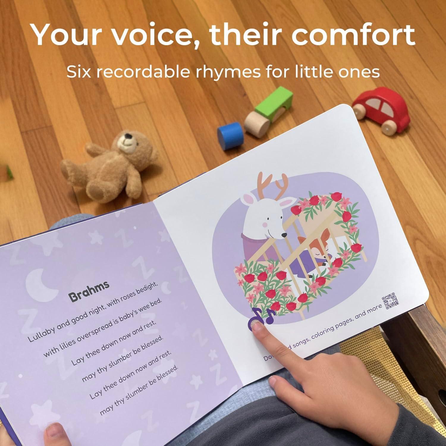 image:imageCalis Books Hush Little Baby Recordable Music Book Toddlers 13 Years Old Lullaby Rhymes Musical Book Headphone Jack Interactive Sound Book Voice Recording Song Toy Children Girls Toddler Boys