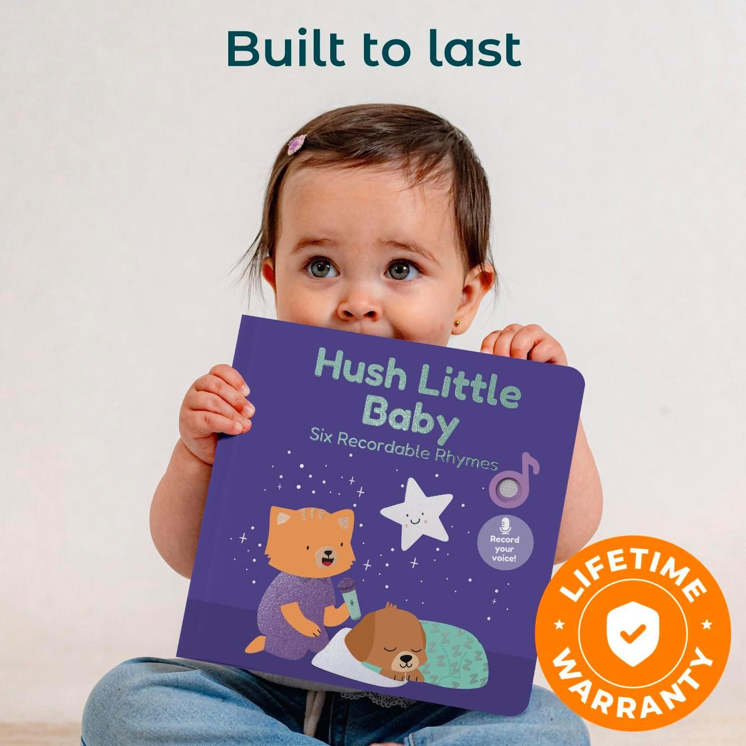 image:imageCalis Books Hush Little Baby Recordable Music Book Toddlers 13 Years Old Lullaby Rhymes Musical Book Headphone Jack Interactive Sound Book Voice Recording Song Toy Children Girls Toddler Boys